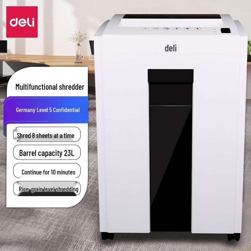 

Deli 9953 Commercial Paper Shredder CN plug (adapter included)