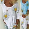 Elegant Plus Size Women's Summer Shirt Blouse Featuring Breathable Soft Material And Boho Vibes