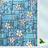 1Roll Elegant Camellia Window Privacy Film - Self - Adhesive, Heat & UV Control, for Home & Office Decor