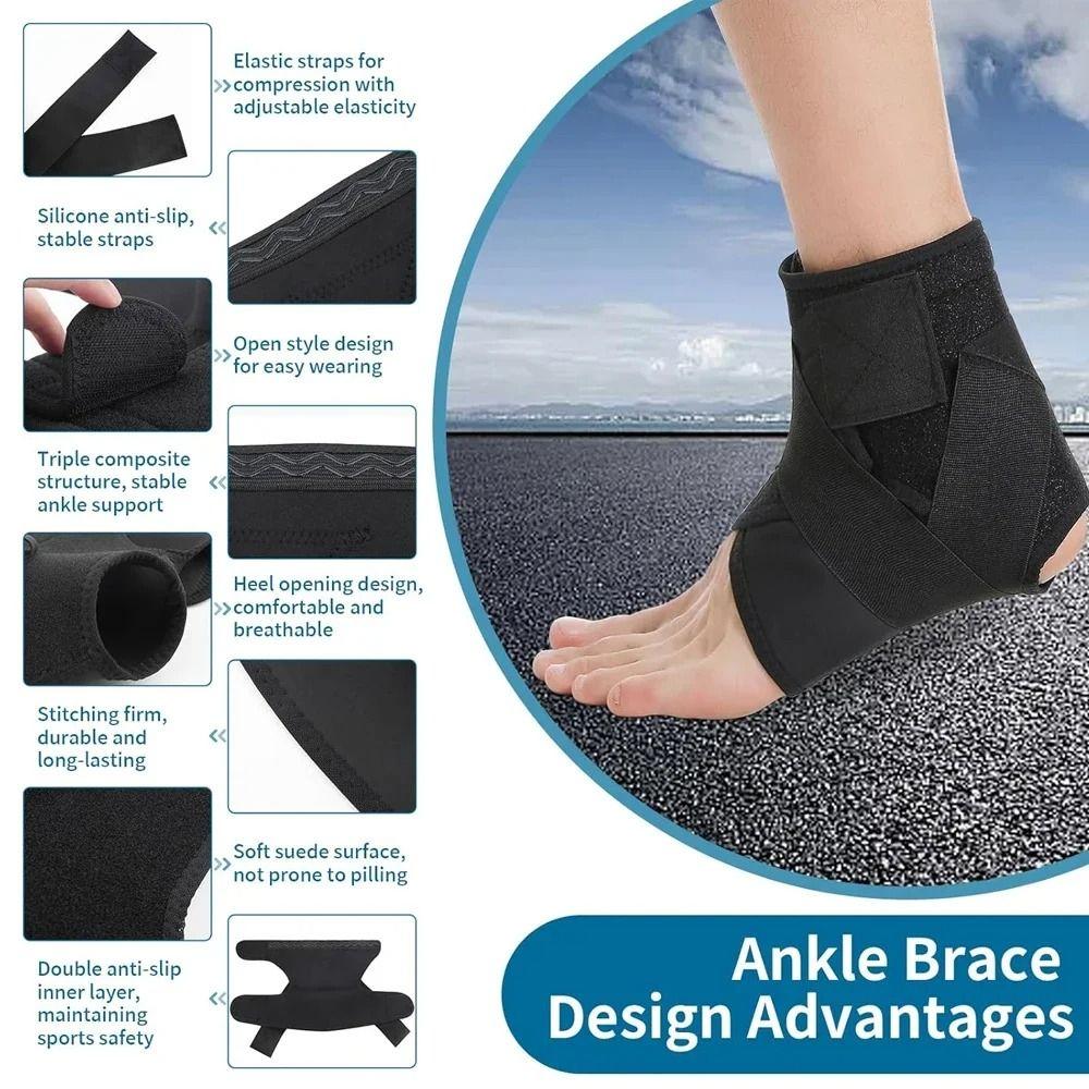 1 Stück Wasserabweisende Knöchelbandage Ärmel Neopren Knöchelstütze Bandage Athletische Unterstützung