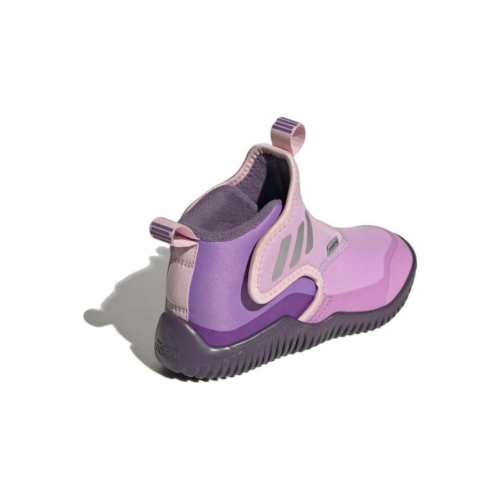 Adidas Rapidazen Slip-On Plush Warm Comfortable Stylish Shock Absorbing Wear-Resistant Mid-Top Casual Shoes Kids Casual Shoes Purple IG7820