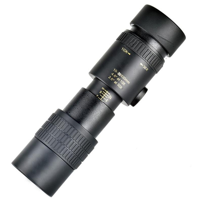 Monocular Telescope Super PrismZoom Mini Binoculars Compatible for Bird Watching Hunting HighDefinition 10-30X30mm