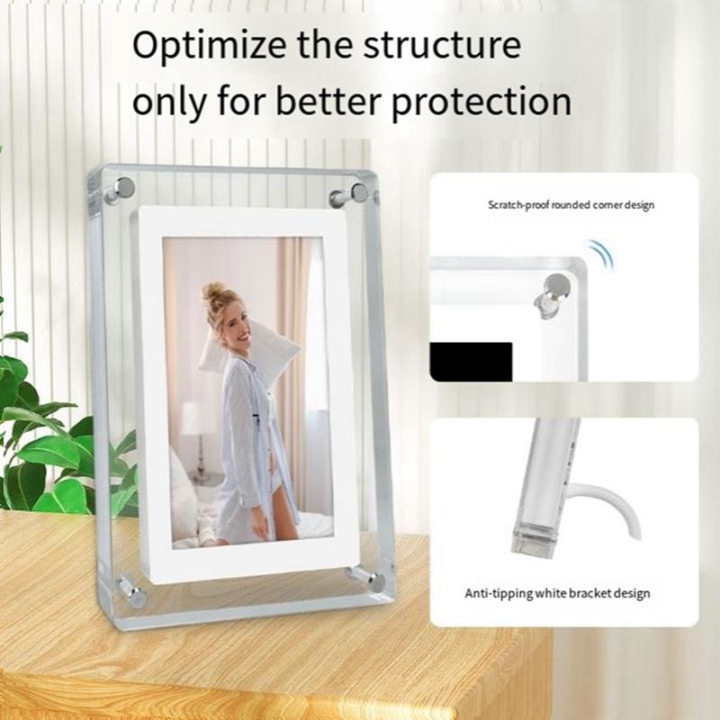 B03B-5 Inch Digital Photo Frame 1200Mah IPS Screen 4G Memory Digital Photo Frame Desktop Video Player