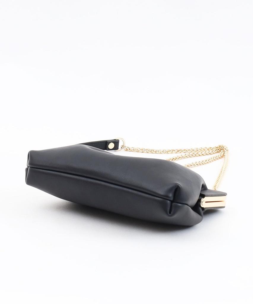 Cuco Kunstleder-Verschluss Party-Tasche 2413113002 Schwarz (019)