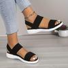 Sandalias de cuña para mujer Sandalia cómoda y transpirable Sandalia casual para verano