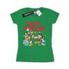 Disney Womens/Ladies Mickey And Friends Winter Wishes Cotton T-Shirt