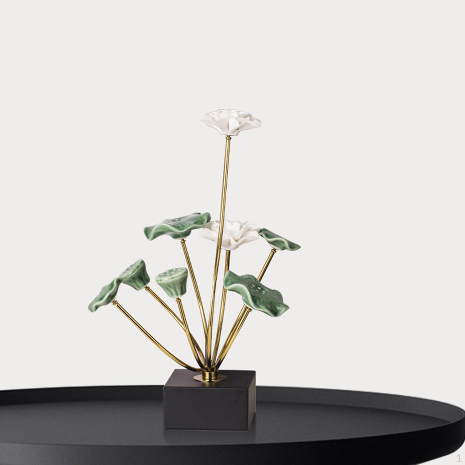 

Украшение лотоса, красивая статуэтка, коллекционная, настольная скульптура, фигурка цветка лотоса