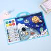 New Puzzle Crayon Watercolor Book Set Educational Astronauts Painting Book Drawing Doodle Book Gift