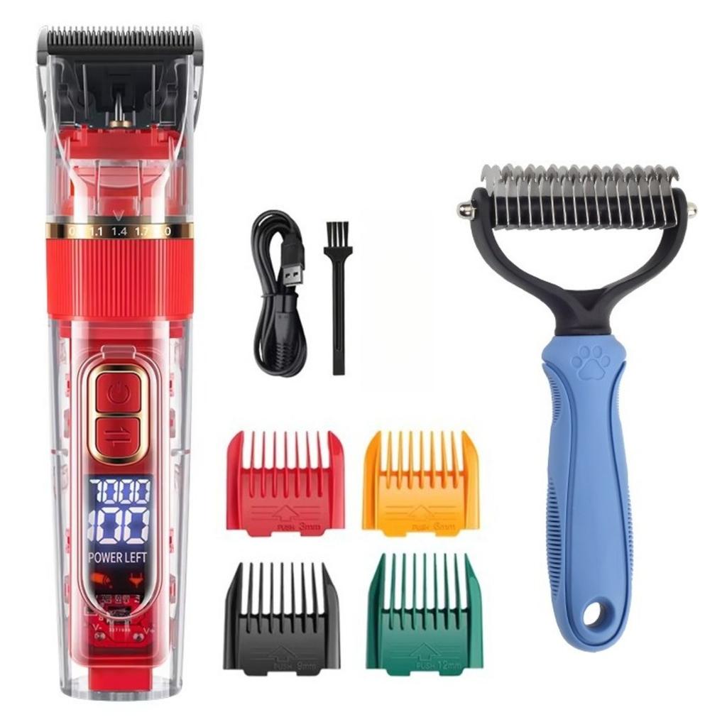 Domácí mazlíček, Elektrický strojek, Tři rychlosti, Pes, Elektrický strojek, Kočka, Holicí strojek, Zastřihovač, Sada, Stříhací strojek
