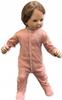 Romper Full Zipper 50 Pajamas for a Preschooler Smooth Powder Pink