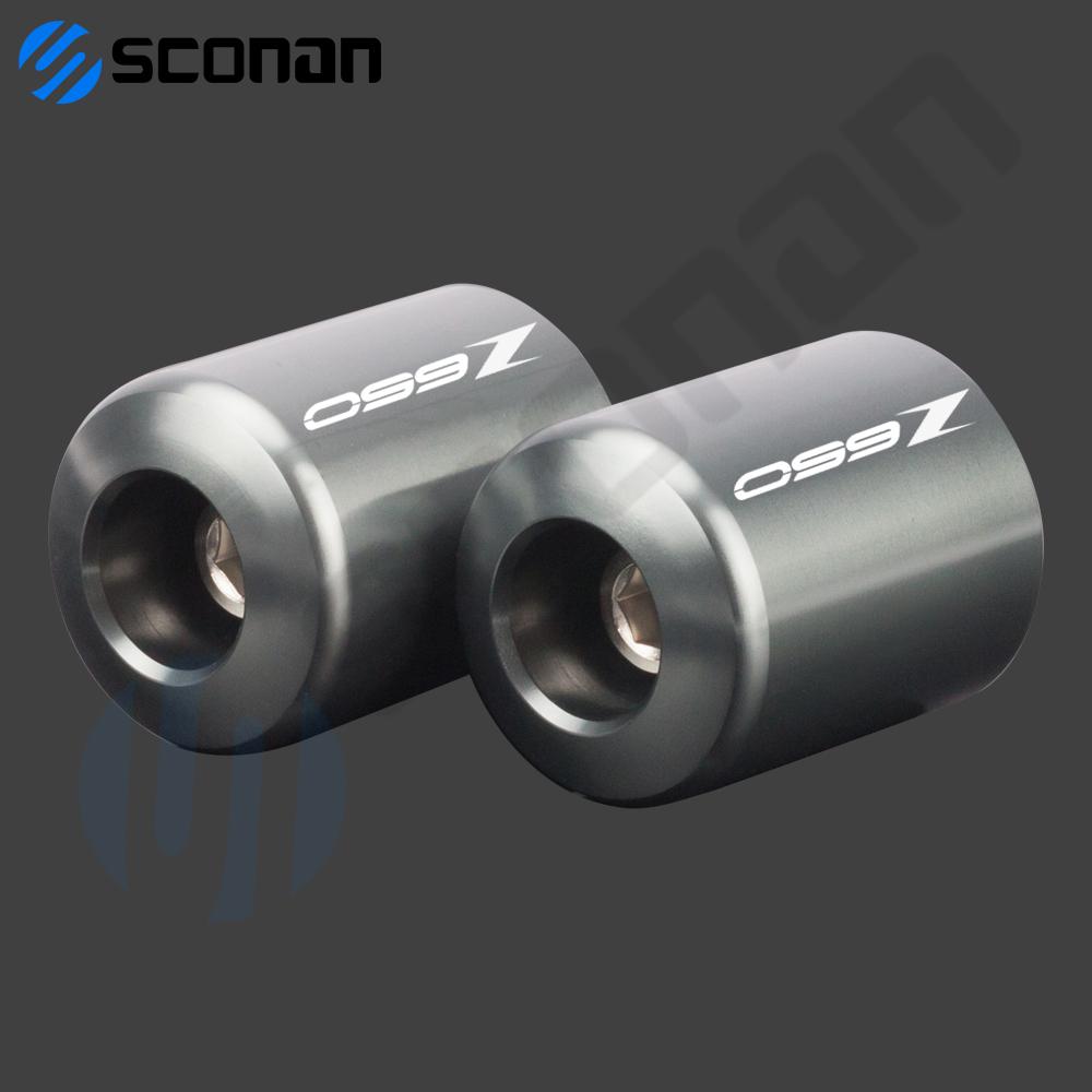 Motorcycle Accessories For KAWASAKI Z650 Z 650 All Year CNC Aluminum Handlebar Grips Handle Bar Cap Ends Plugs End