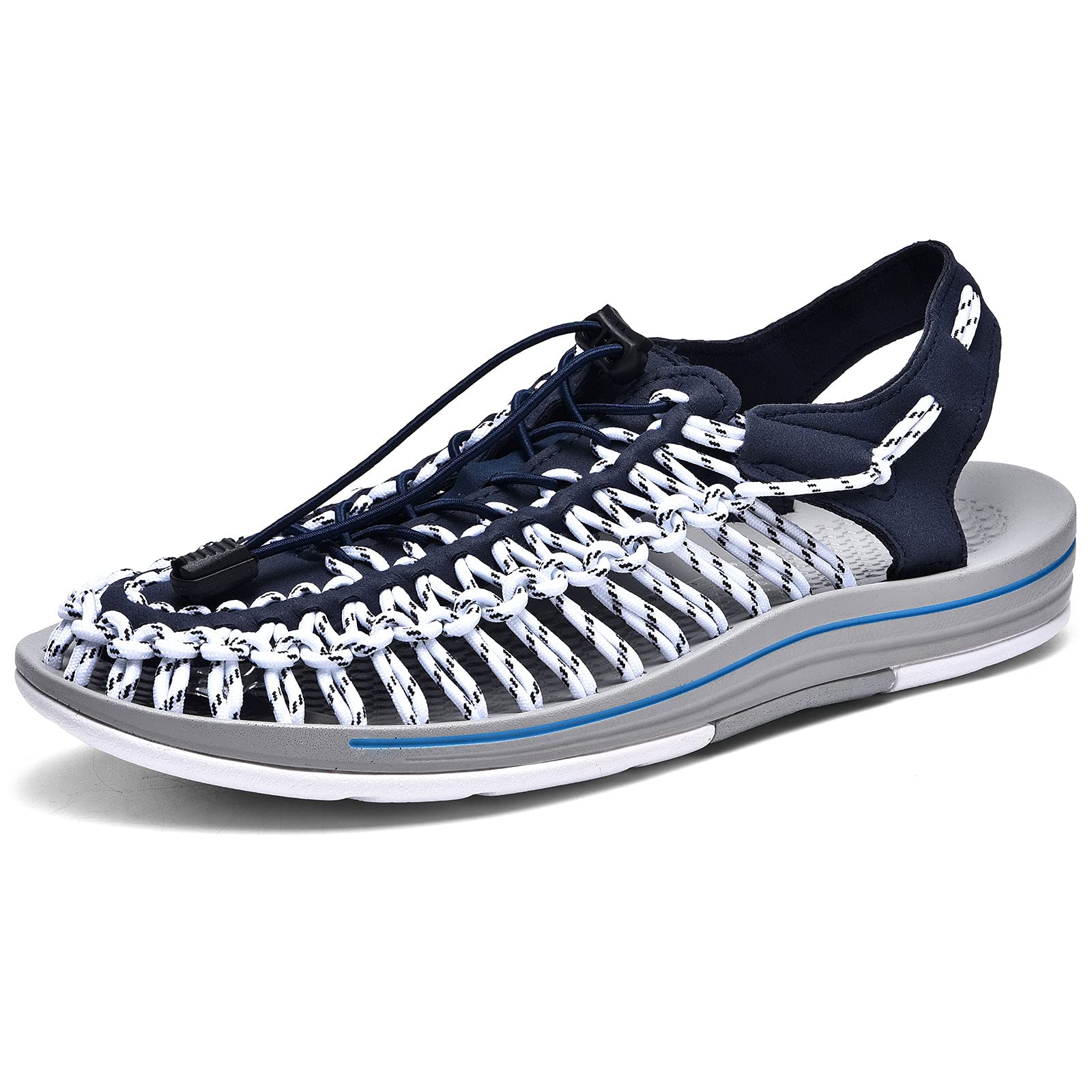 

TIDELION Sports Summer Sandals for Outdoor and Size Women s Sandals, Stylish, Lightweight, Quick-Drying, Non-Slip, Hiking, Blue, 26.0cm