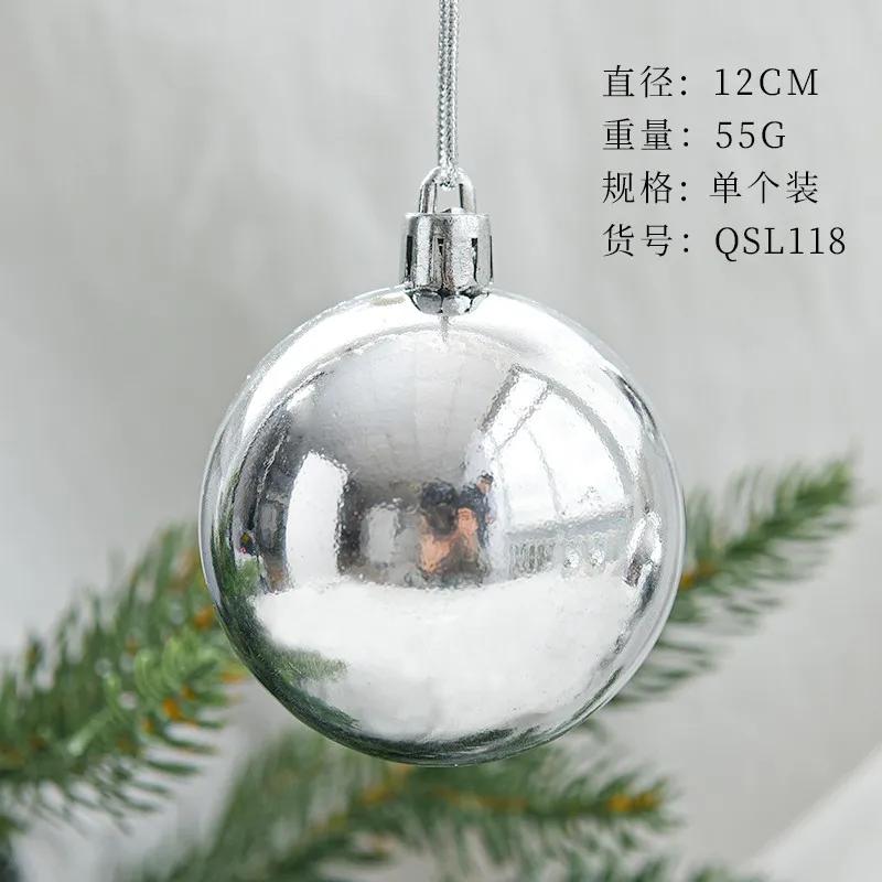 

15см Большие Светло-Серебристые Шары Украшения для Новогодней Елки Шары Свадебная Рождественская Вечеринка на 2025 Новый Год Домашний Декор Подарок на Рождество