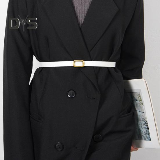 Imitation Leather Women Belt Adjustable Length Retro Style Waist Belt Decorative Jeans Belt Casual Office Parties Wear