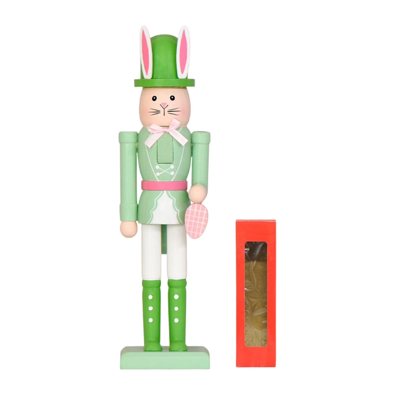 30 см Пасхальный кролик Креативный Щелкунчик Солдатик Деревянный Декоративный Подарок Украшение One Size