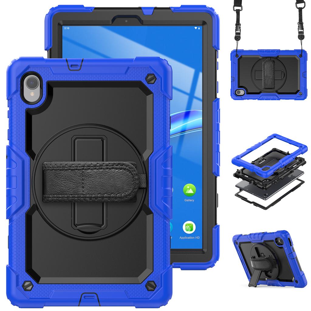 Capa com Suporte Rotativo Universal para Lenovo M10 Plus 2ª Geração TB-X606F X606X K10 TB-X6C6F X6C6X 10.3" com Protetor de Tela