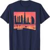 Cool Dubai UAE Cityscape Camel Graphic Art Illustration T Shirt Short Sleeve 100 Cotton Casual Tshirts Loose Top Size S3XL