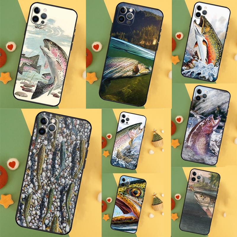 Trout Fishing Case For Samsung Galaxy S25 Ultra S20 S21 S22 S23 S24 Ultra S9 S10 Plus S24 FE Back Cover