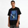 Anime Style Sword Girl Printed T-Shirt Chinese Ancient Style Unisex Casual Loose Top Pure cotton T-shirt