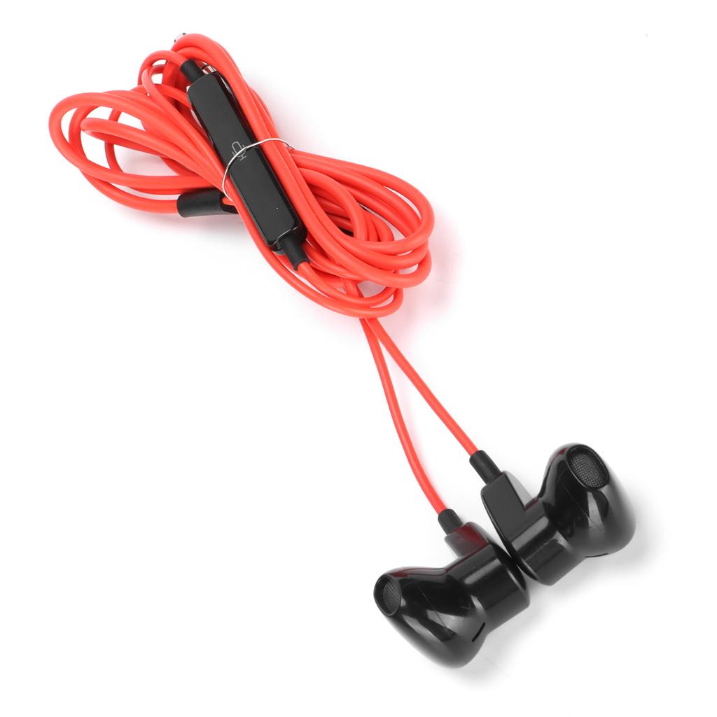 ME518 Wired Earphone 3.5mm Digital Earbuds with Volume Control for Android PhonesRed