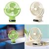 Portable Clip on Fan Desktop Adjustable Head Lightweight with Night Light Mini Desk for Golf