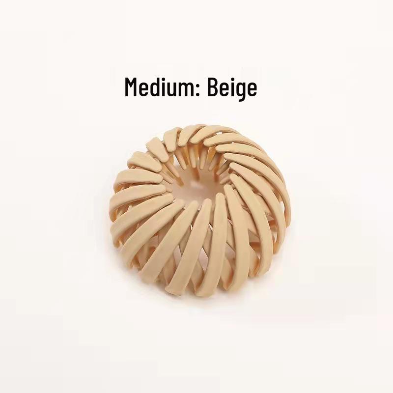 Korean Bird's Nest Bun Maker Hair Accessory - High Ponytail Claw Clip