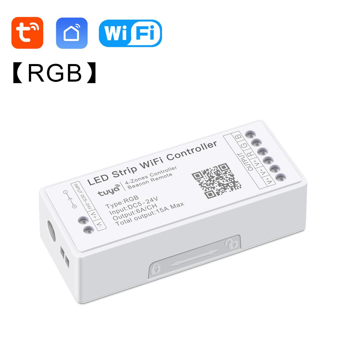 

Smart Life DC12V-24V LED контроллер WiFi одноцветный CCT RGB RGBW RGBCCT светодиодная лента умный голосовой контроллер Bluetooth для Tuya Alexa Google