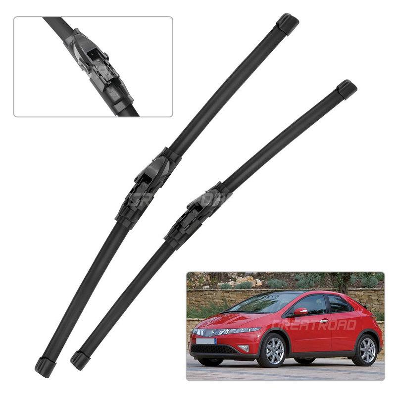 For Honda Civic 8 an Hatchback 2005-2011 2006 2007 Wiper Front Wiper Blades Windshield Windscreen Window Brush 26"+23"