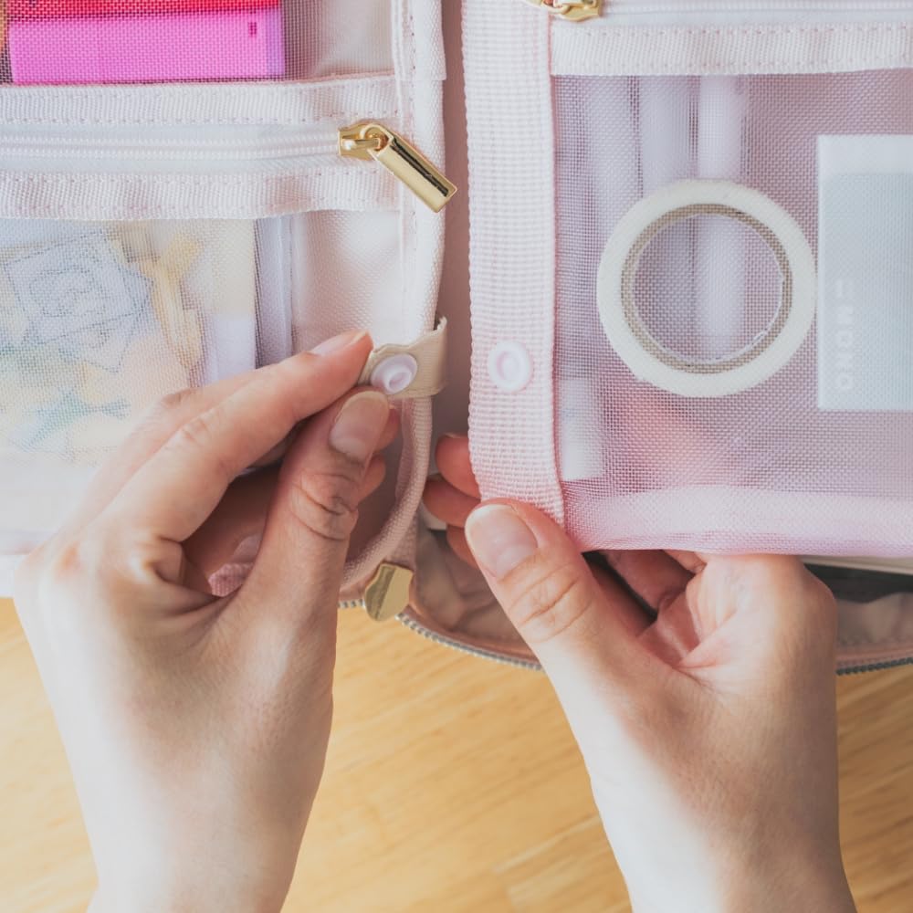 Stationery Large Holds Multiple Easy To Planner Notebook A5 Stationery Y-Style Case, Capacity, Books, Pockets, Carry, Pouch, Storage, Planner, Case,