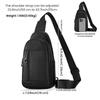 2024 New Men's Genuine Leather Crossbody Chest Bag: Large Capacity, Top Layer Cowhide for Outdoor Travel