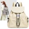 Schoolbag Japan and South Korea New Casual Backpack Large Capacity Backpack Commuter Drawstring Flip School Bag Lightweight Travel Backpack