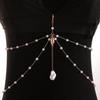 Body Chain Layered Double-Layer Chain Body Chain with Marine Theme Imitation Pearls Shells Starfish Drape Design