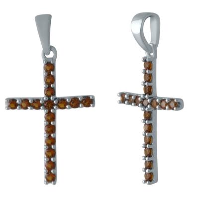 Silver Cross with Garnet 0.653ct (1998892)