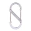 Aluminiumlegierungen S-förmiger Karabiner Doppel-Schnapphaken Karabiner Schlüsselanhänger Kleiner Federclip für Camping Angeln Reisen