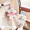 Plush Rabbit Car Seat Strap Pads Shoulder and Neck Protection Safety Belt Cover  Car Interior Decor