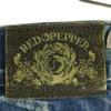 RED PEPPER Cotton Tie-dye Pattern Damage Processing Straight Denim Pants Men's Used