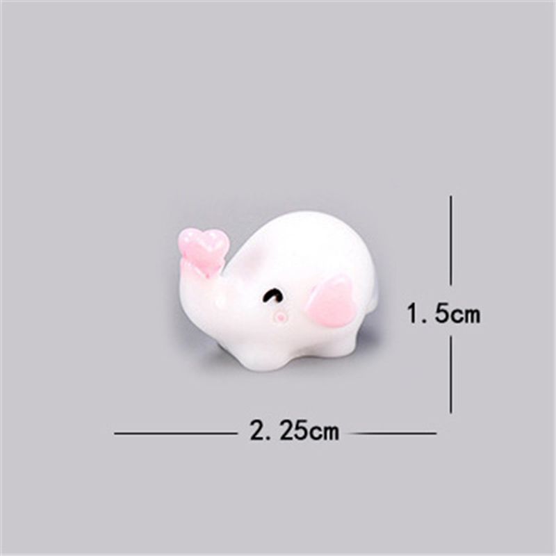 Elephant Resin Mini Diy Figures Garden Ornament Home Micro Decoration Craft
