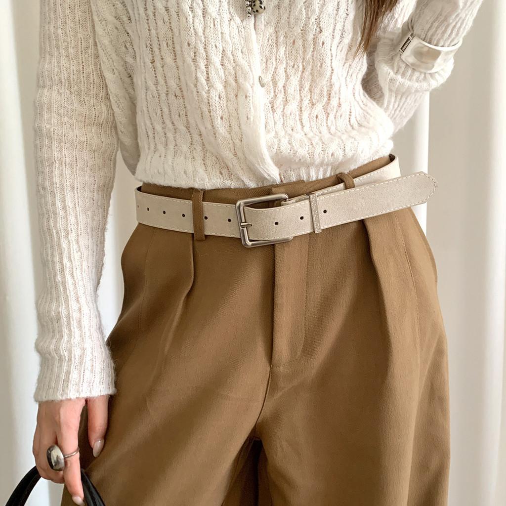 Pu Leather Belt For Women With Classic Pin Buckle For Casual And Office Wear