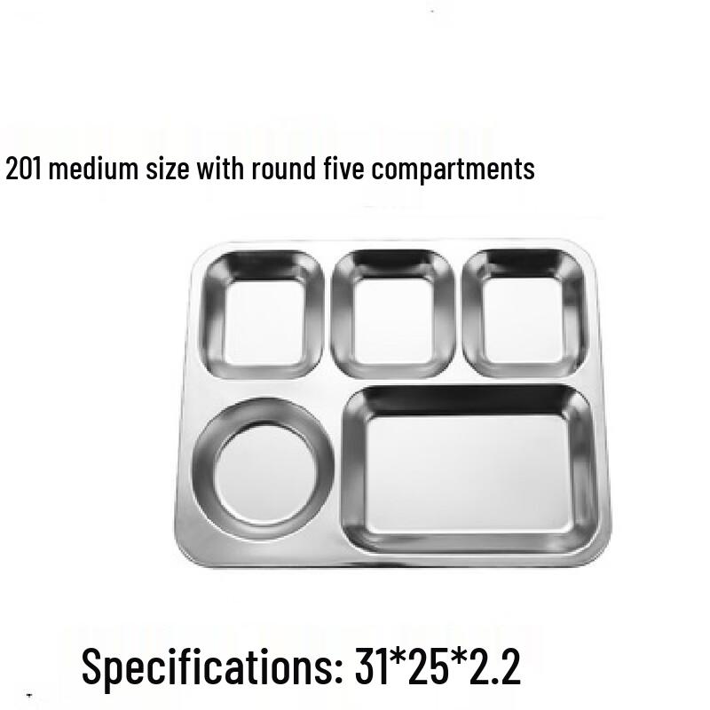 

Molona Round Stainless Steel Divided Canteen Plate