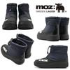 moz Winter Short Snow Boots, Water-Repellent / Waterproof / Anti-Slip, Insulated with Urethane & Fleece Lining (Navy / LL)