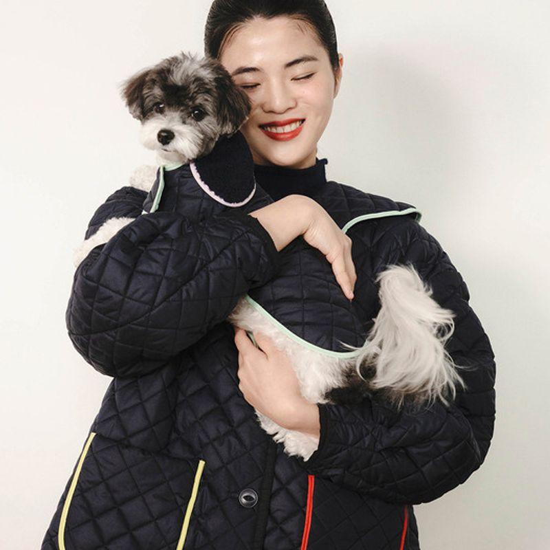 GAYEON LEE LETO Gesteppte Hundejacke - Marineblau