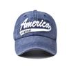 Cotton flag baseball cap washed America embroidered baseball cap foreign trade Europe and the United States independence day cap