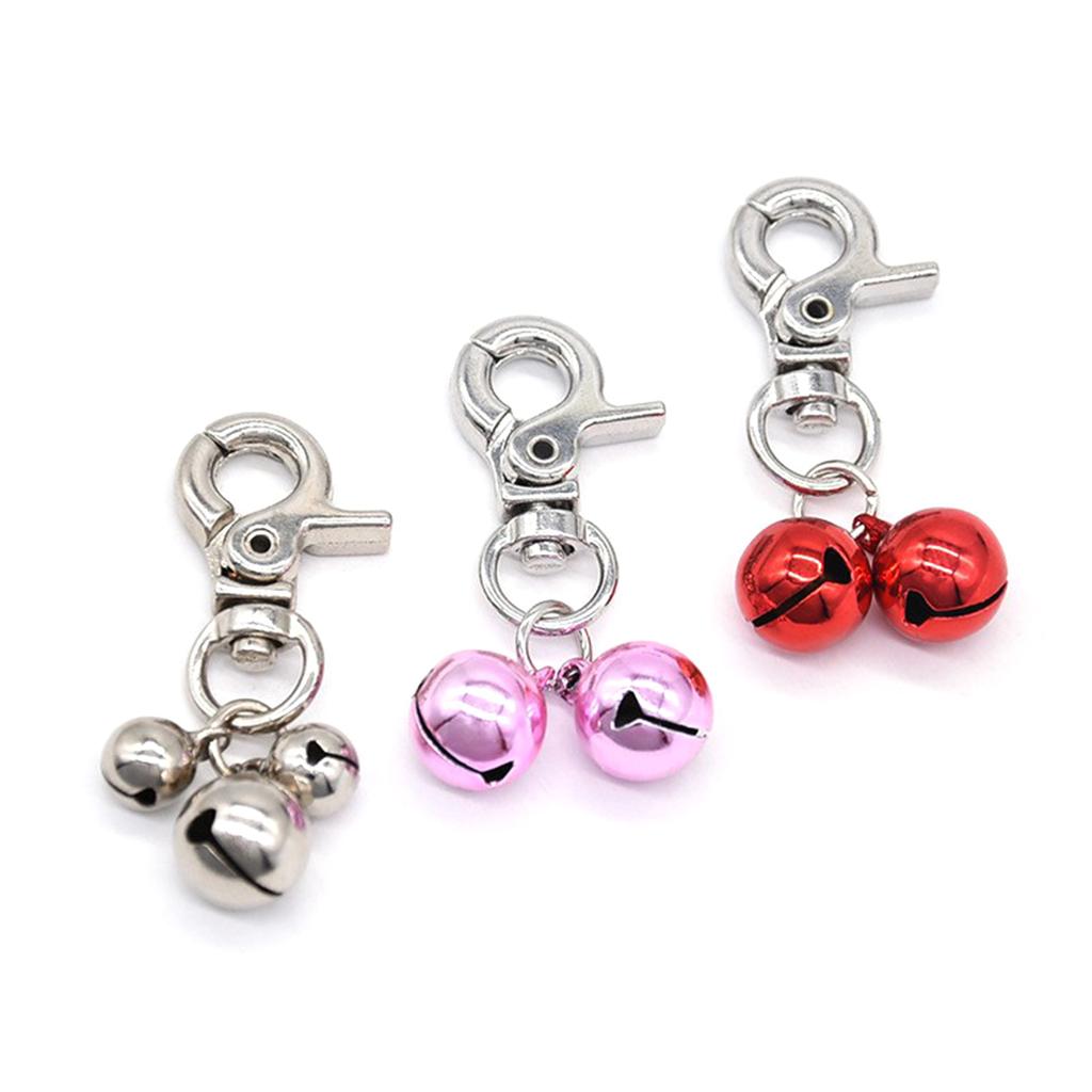 Dog Bells for Pet Collar Loud Pendant for Pet Dogs Cat Walking Training Pet Tag Clip AntiLost Collar Clip Outdoor Supply