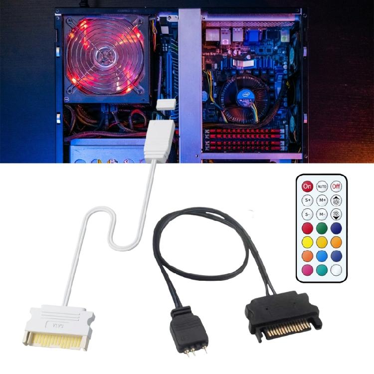 15Pin Power Computer Lighting Converter Supporting 10+ Color Effects via Remote Operation