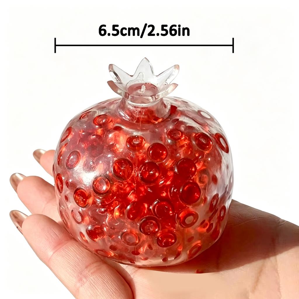 1Pc Pomegranate Fidget Stress Ball Durable Acrylic Malleable Squeeze Toy Anti-Stress Sensory Toy Party Favor Novelty Relax Gift.