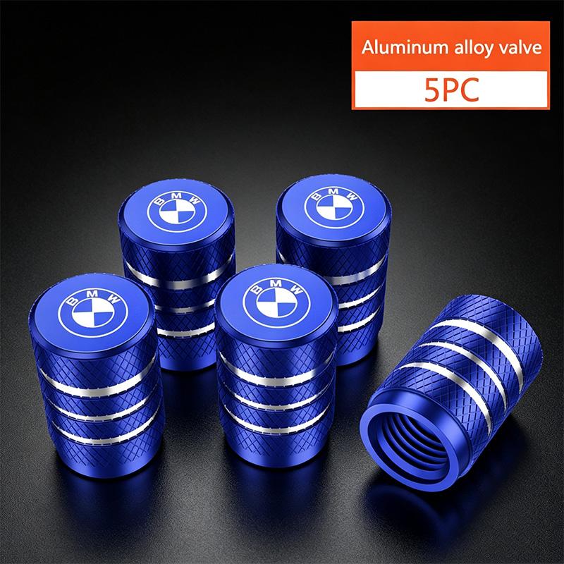 5Pcs Aluminum Car Wheel Tire Valve Caps Tyre Rim Stem Covers Airdust Waterproof For BMW M X1 X3 X5 X6 X7 G20 F20 F39 F48 E46 E90 GX6