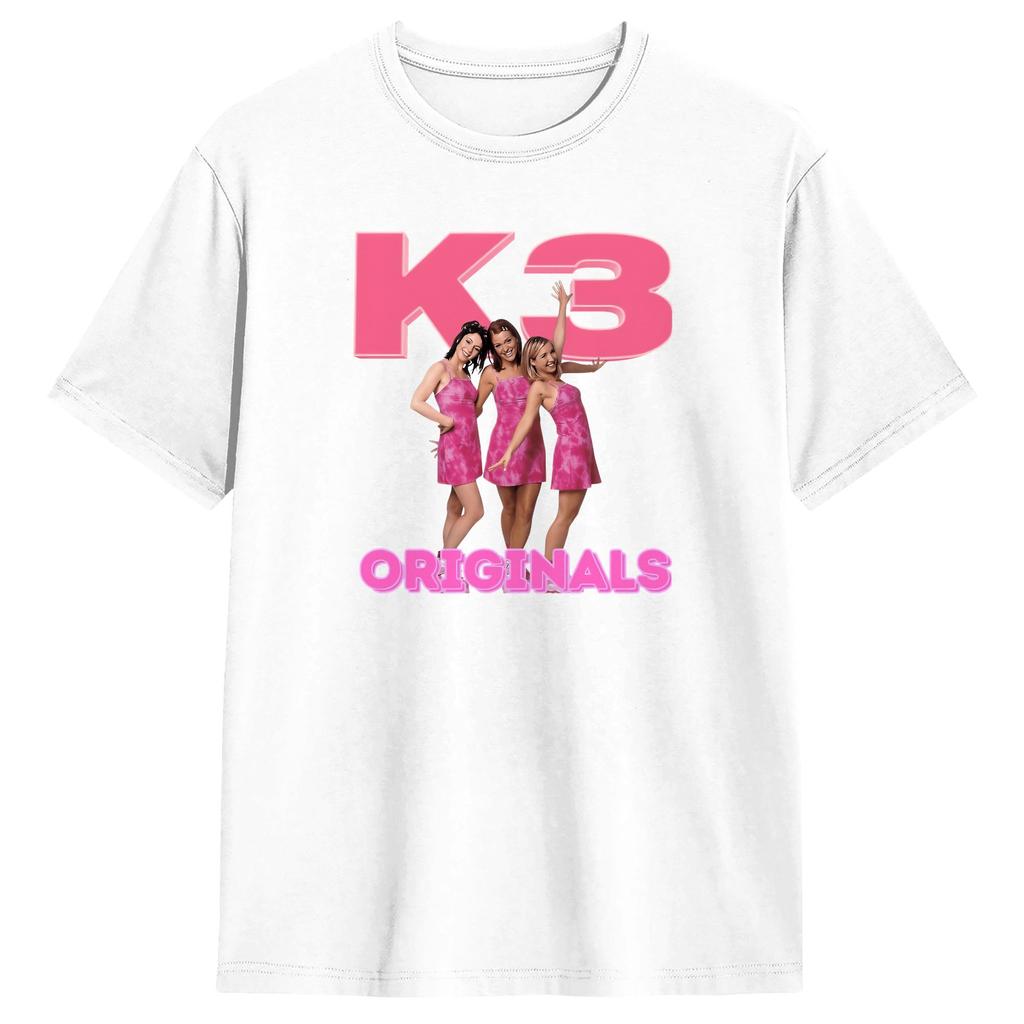 2026 K3 Studio100 T-Shirt Sommer Baumwoll-T-Shirts für Unisex Neuheit Lässig Weiches T-Shirt Kurze Ärmel Y2K Lässige Streetwear Kleidung