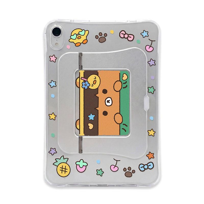 Cartoon Floral Girl Case IPad Mini 6 7 Air 4 5 10.9 Inch With Cushion Shockproof Stand Cover