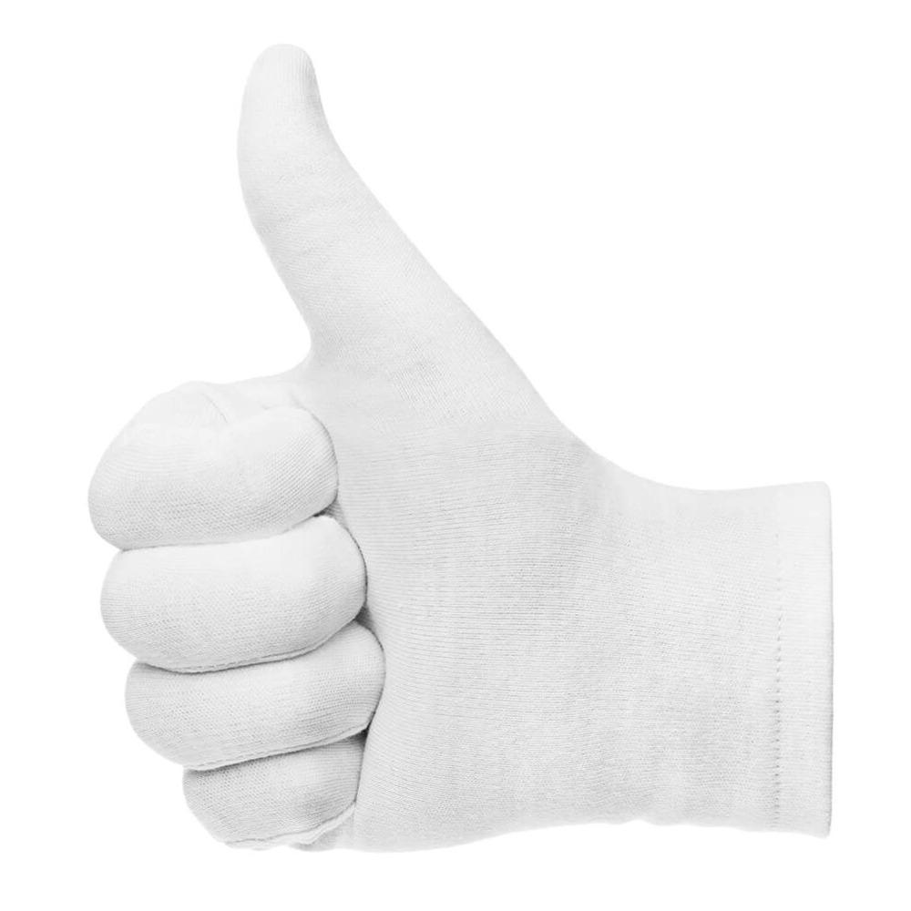 3 Pairs White Moisturizing Gloves Pure Cotton Costume Gloves Work Gloves  Cleanliness and Hygiene
