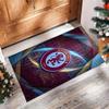Aston Villa Football Print Crystal Velvet Rug, Comfortable Water Absorbent Non Slip Indoor Floor Carpet